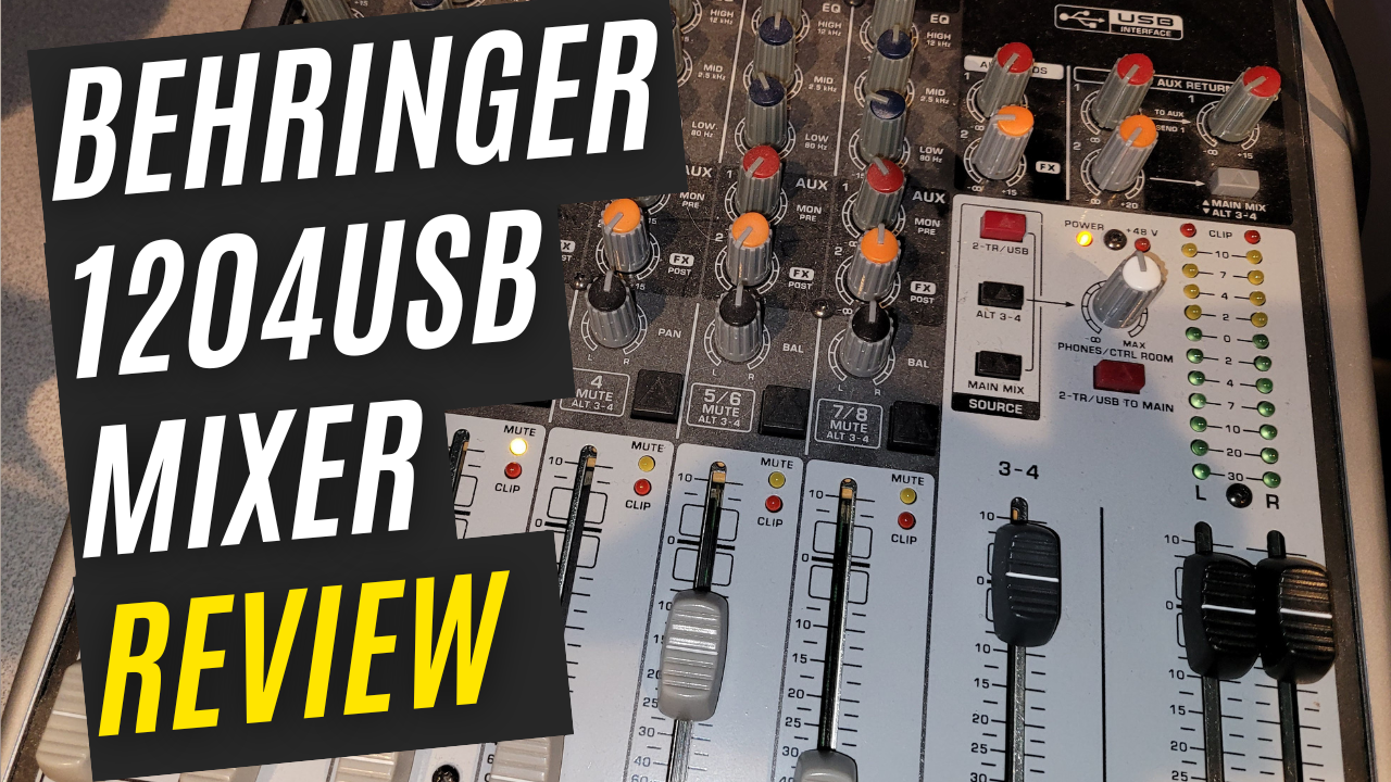 Watch Behringer Xenyx 1204USB Mixer with USB Review on Amazon Live